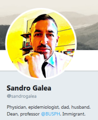 Sandro Galea Twitter Profile